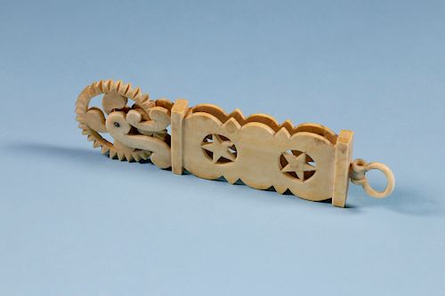 WHALEMAN MADE WHALE IVORY PIE