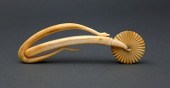 WHALER CARVED WHALE IVORY PIE