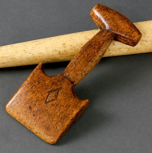 WHALER CARVED WHALEBONE SEAM