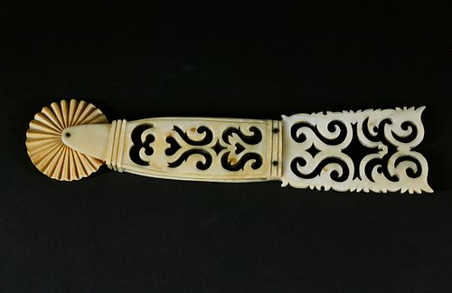 WHALER MADE PIERCED ANTIQUE WHALE