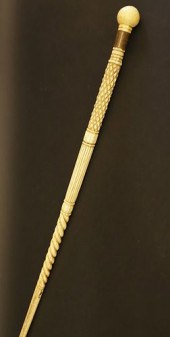 WHALER MADE WHALEBONE CARVED W