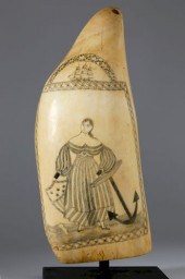 WHALER SCRIMSHAW SPERM WHALE T
