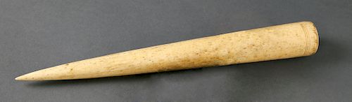WHALER TURNED WHALEBONE FIDWHALER