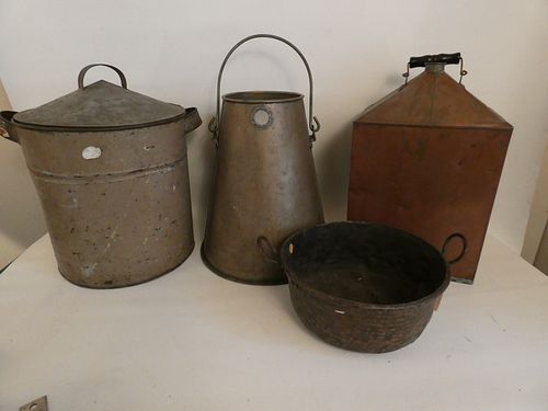 WHALING SHIP CONTAINERS LOTLot of 4