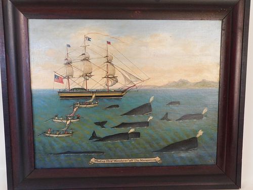 WHALING SHIP WANDERER OIL