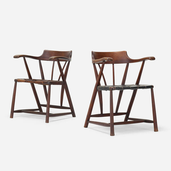 Wharton Esherick. Captain's chairs,