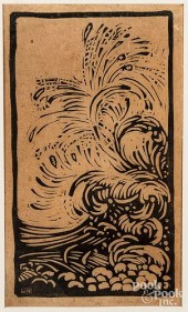 WHARTON ESHERICK WOODBLOCK, TI