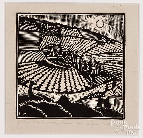WHARTON ESHERICK WOODBLOCKWharton