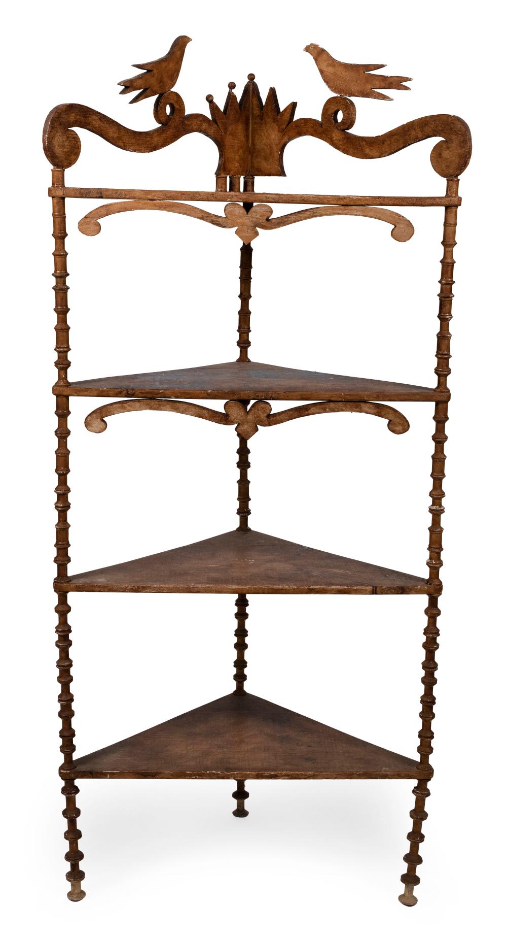WHATNOT CORNER SHELF EARLY 20TH
