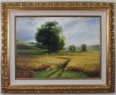 WHEAT HARVEST OIL ON CANVASWHE