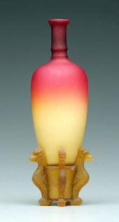 Wheeling peachblow Morgan vase