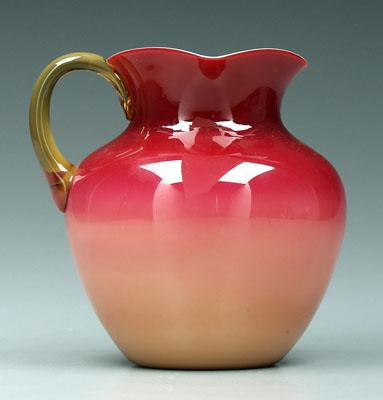 Wheeling peachblow pitcher,