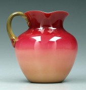 Wheeling peachblow pitcher, gl