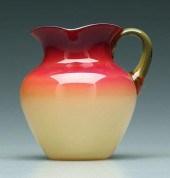 Wheeling peachblow pitcher, gl