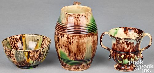 WHIELDON TYPE TORTOISESHELL GLAZE