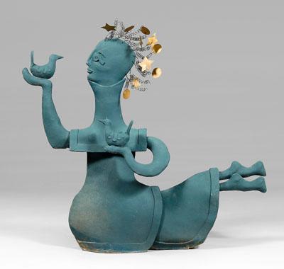 Whimsical garden sculpture,