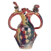 WHIMSICAL JESTER MERMAID VASE