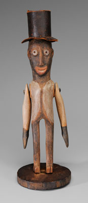 Whirligig, African-American figure,