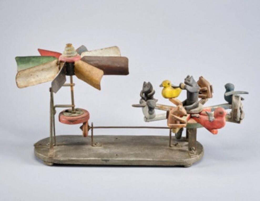 WHIRLIGIG WITH BIRDS & BEARSA