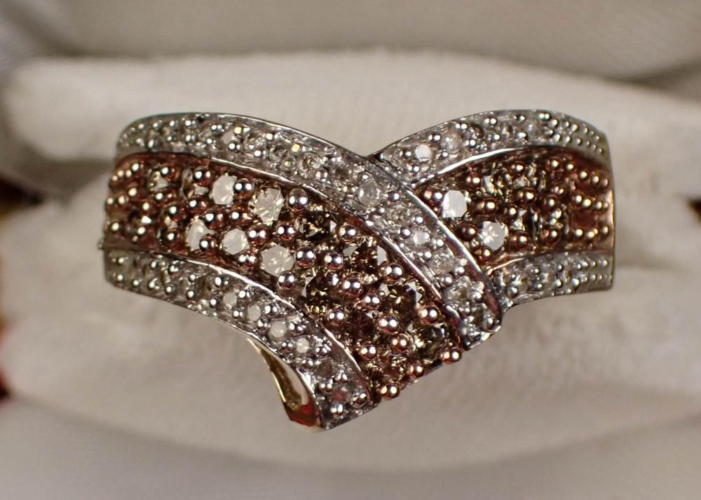 WHITE AND CHAMPAGNE DIAMOND AND