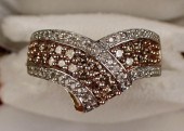 WHITE AND CHAMPAGNE DIAMOND AN