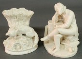 White bisque porcelain planter