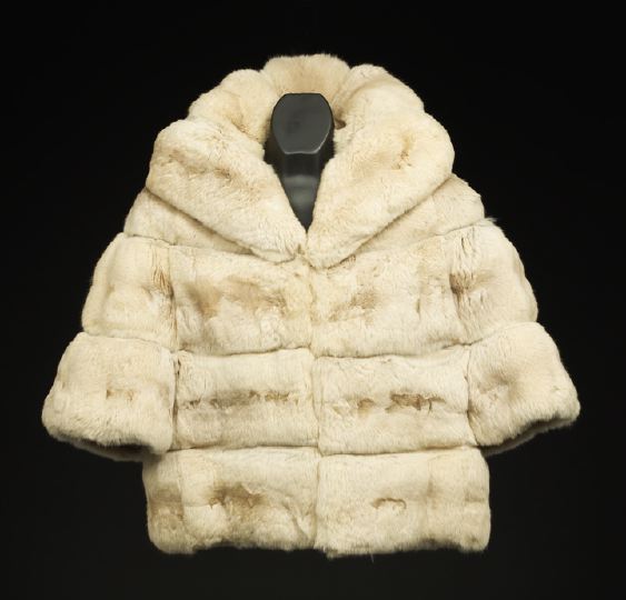 White Chinchilla Jacket and Black