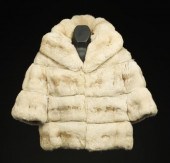 White Chinchilla Jacket and Bl