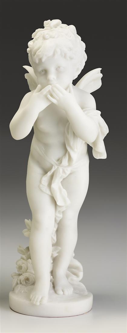 White composite marble figure   