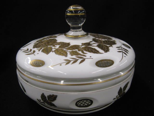 White Cut-to-Clear Covered Dish
