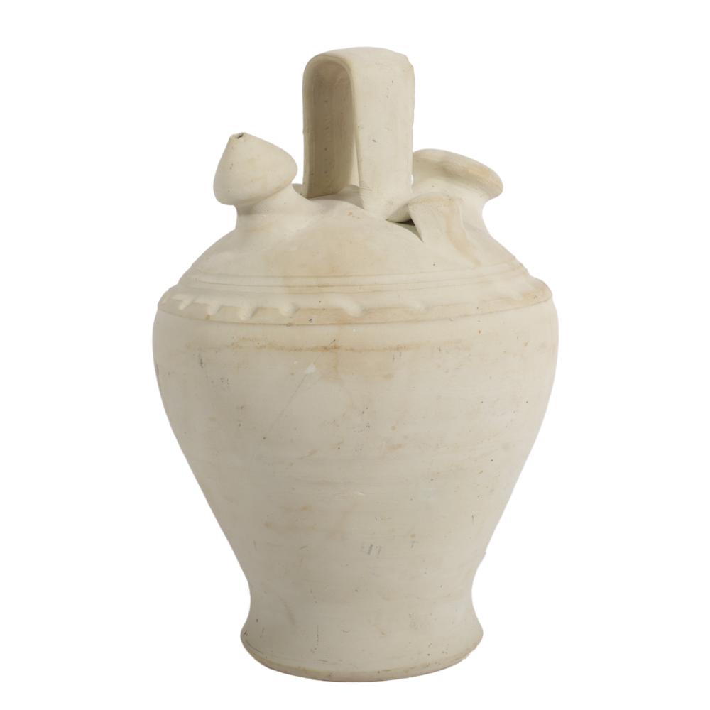 WHITE EARTHENWARE BOTIJO