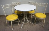 WHITE ENAMEL PAINTED BASE ROUN
