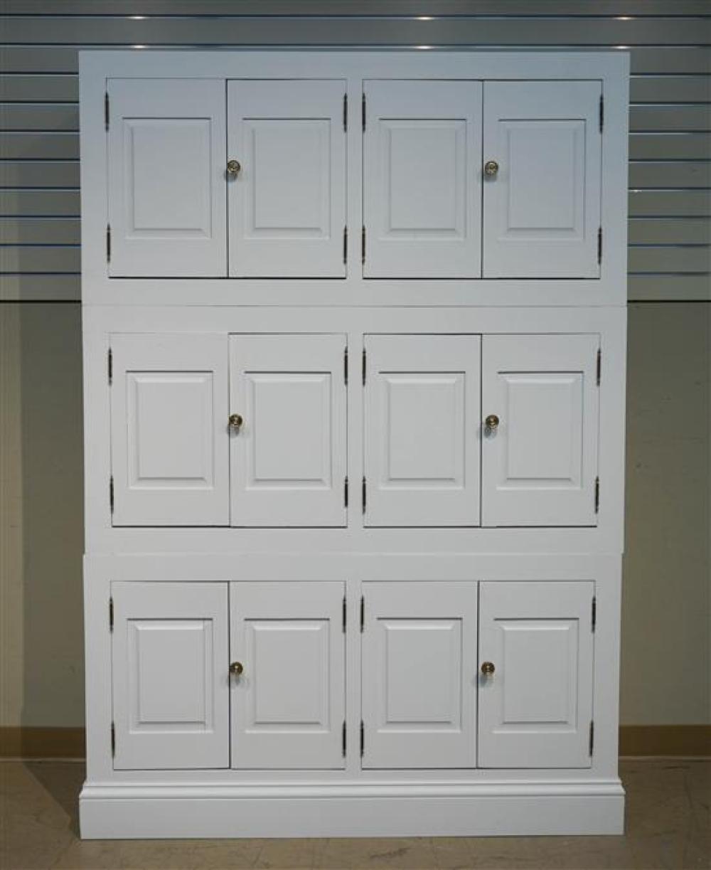 WHITE ENAMEL THREE-PART SIDE