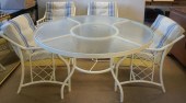 WHITE ENAMEL TUBULAR METAL AND