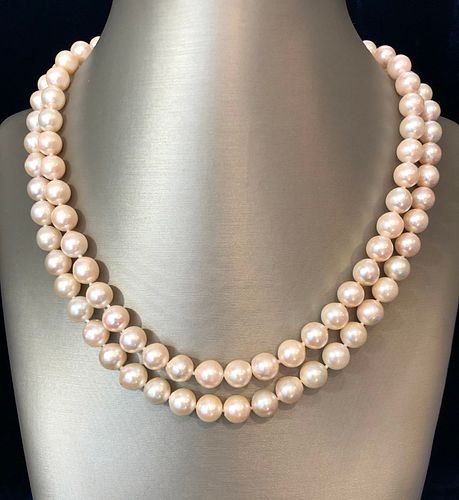 WHITE FRESH WATER PEARL DOUBLE