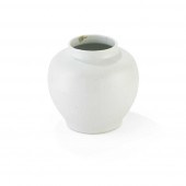 WHITE GLAZED JAR INCISED WITH