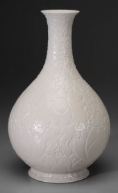 White-Glazed Porcelain Bottle