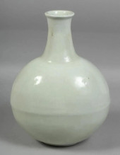 WHITE GLAZED PORCELAIN MOON FL