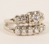 White gold 14K and diamond lad