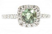 WHITE GOLD, ALEXANDRITE AND DI