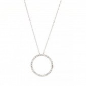 WHITE GOLD AND DIAMOND CIRCLE