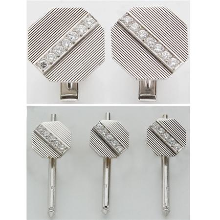 White Gold and Diamond Dress Set
