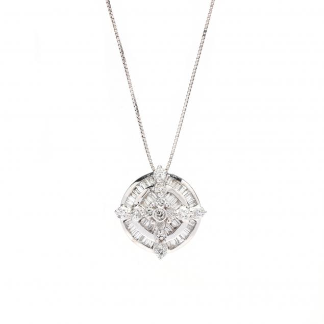 WHITE GOLD AND DIAMOND PENDANT