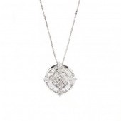 WHITE GOLD AND DIAMOND PENDANT