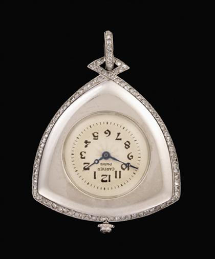 White gold and diamond pendant