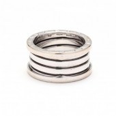 WHITE GOLD B.ZERO1 RING, BULGA