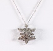 WHITE GOLD & DIAMOND SNOWFLAKE