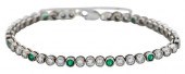 WHITE GOLD DIAMOND, TSAVORITE