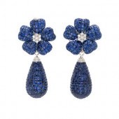 WHITE GOLD, INVISIBLY-SET SAPP
