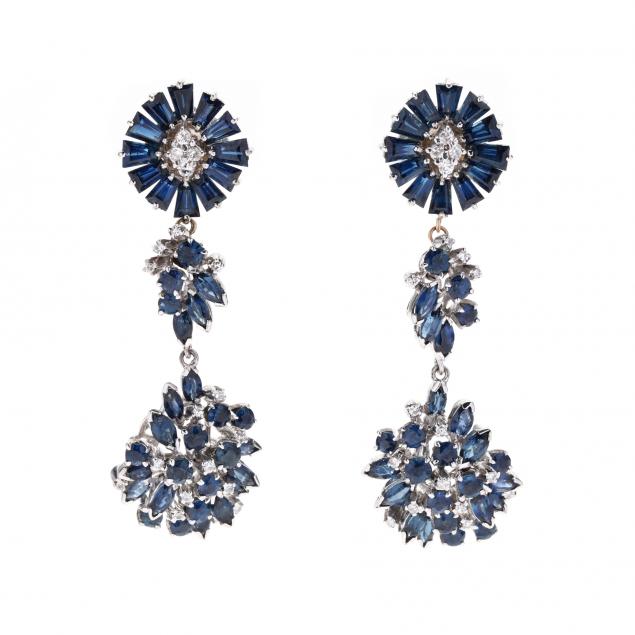 WHITE GOLD, SAPPHIRE, AND DIAMOND